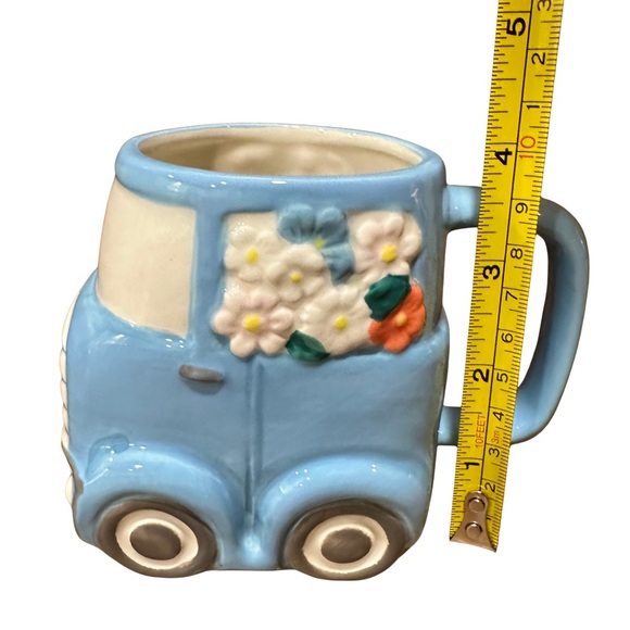 Blake & Belle Blue Floral Truck Coffee Mug Set of Two - Picture 9 of 9